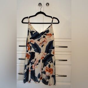 SHEIN Curve Floral Empire Waist Sleeveless Blouse, Size 4X